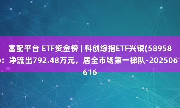 富配平台 ETF资金榜 | 科创综指ETF兴银(589580)：净流出792.48万元，居全市场第一梯队-20250616