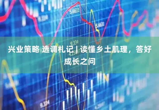兴业策略 选调札记 | 读懂乡土肌理，答好成长之问